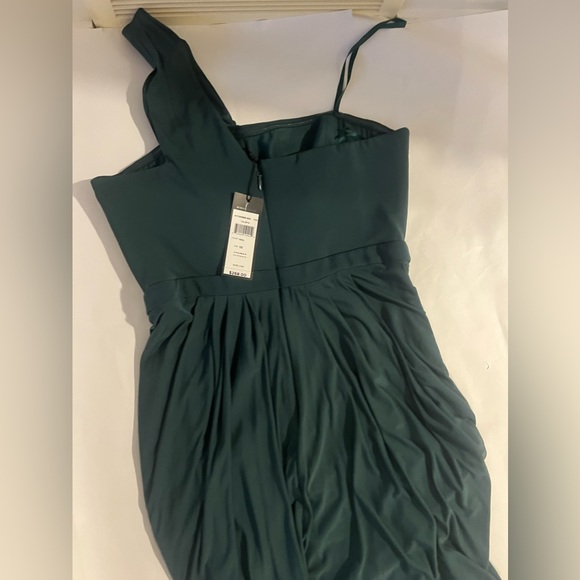 BCBGMAXAZRIA Julieta One Shoulder Dress in Fern size 10 - Picture 2 of 4